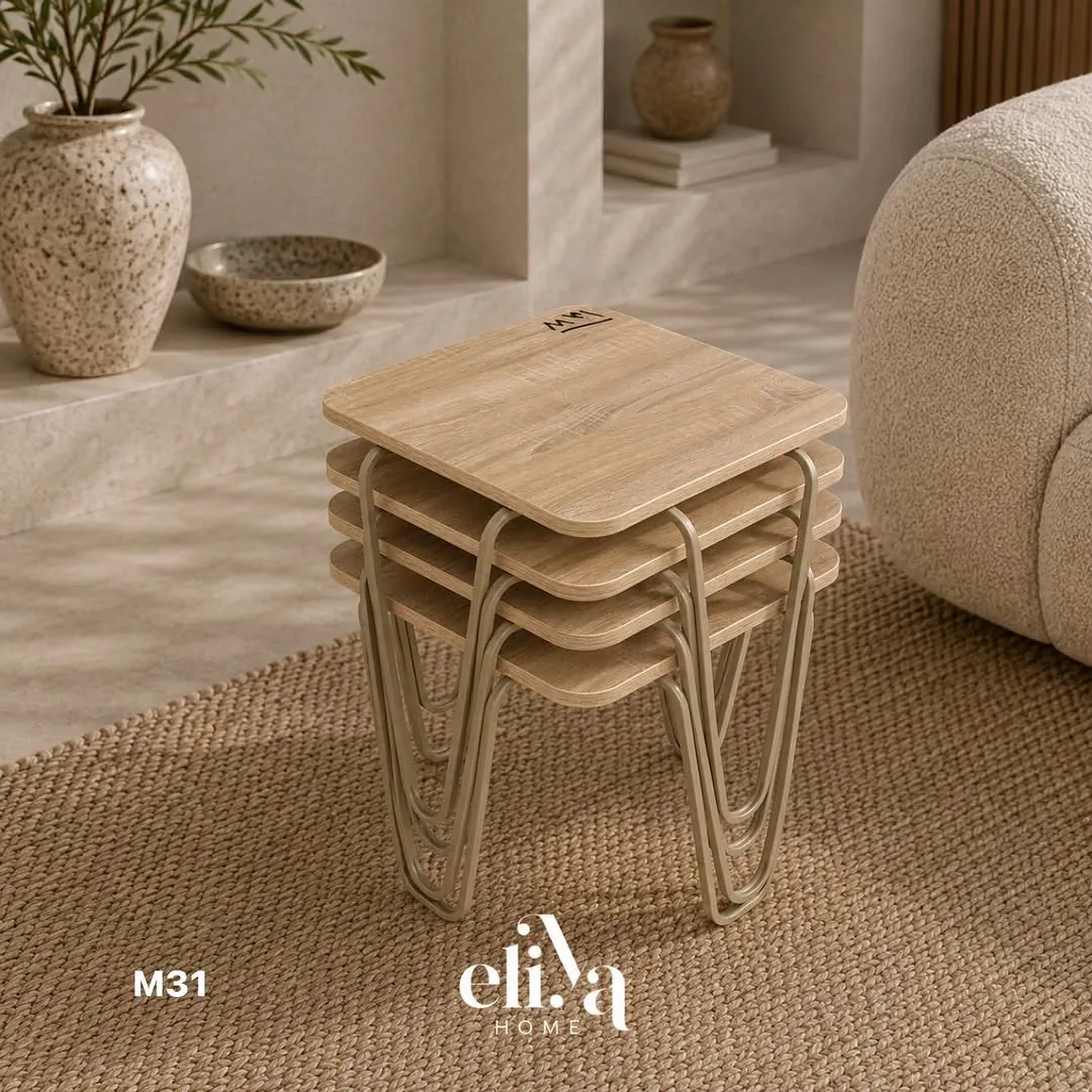 Square Luxury Table Set (4 Pieces)