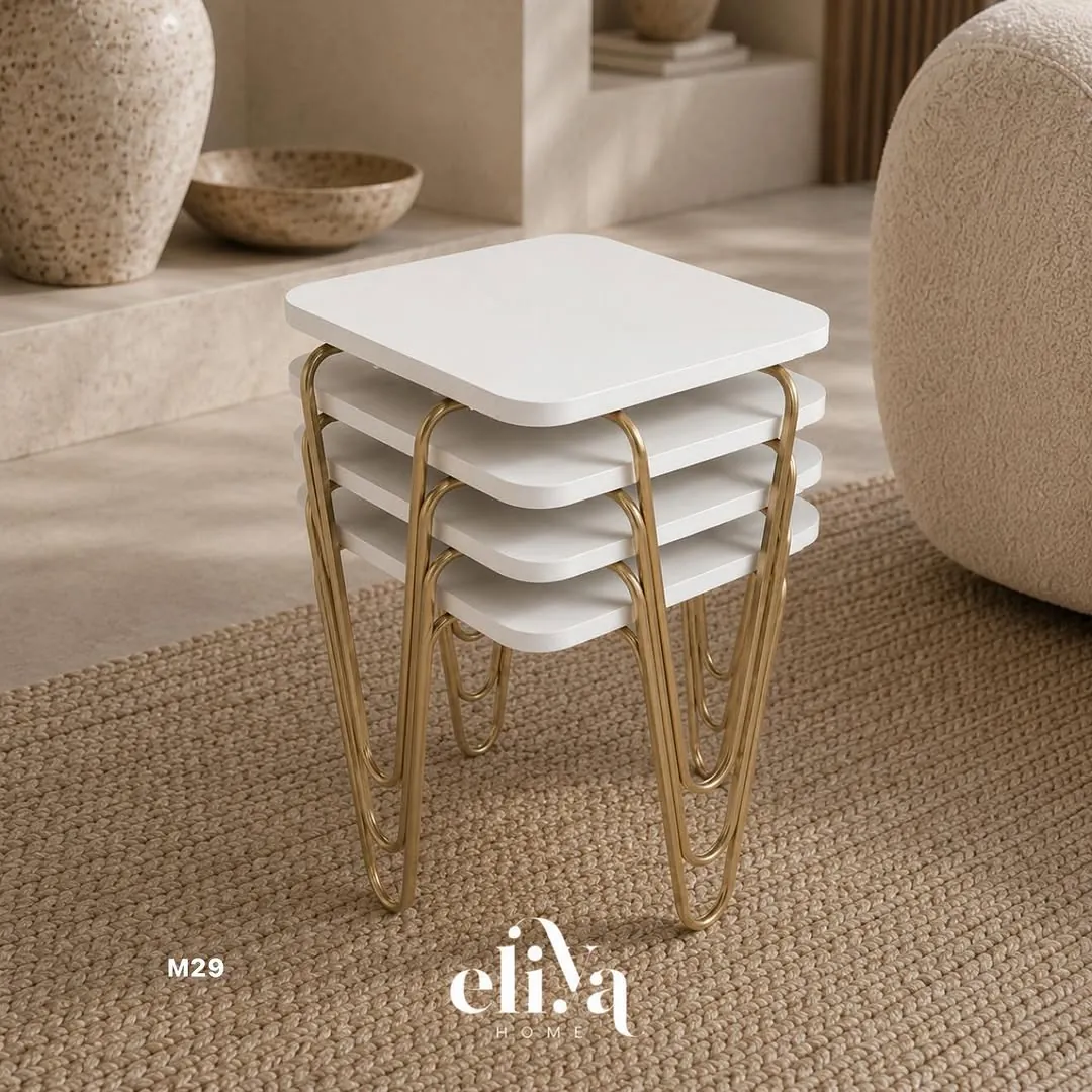 Square Luxury Table Set (4 Pieces)