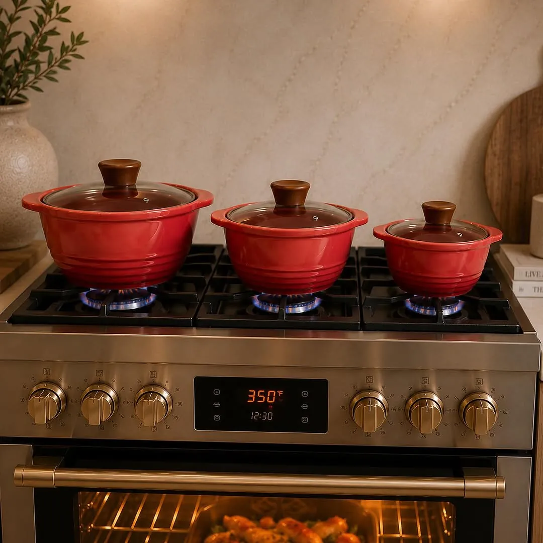 Pyrex Fرفوري Pot Set