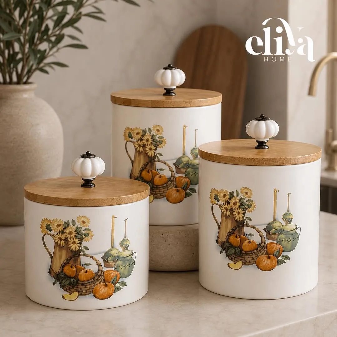 Trendy Triple Sugar Jar Set
