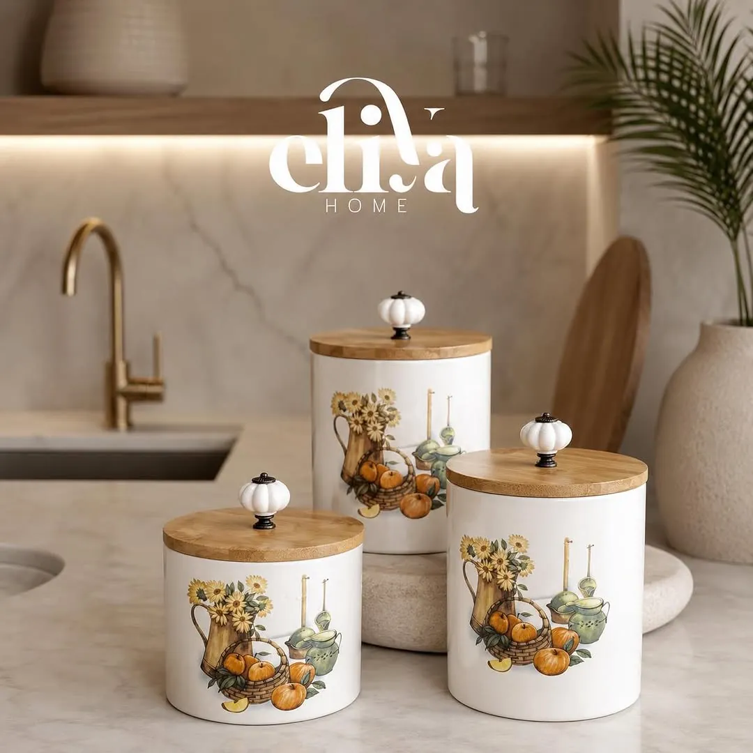 Trendy Triple Sugar Jar Set