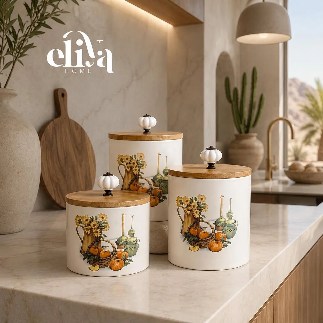 Trendy Triple Sugar Jar Set