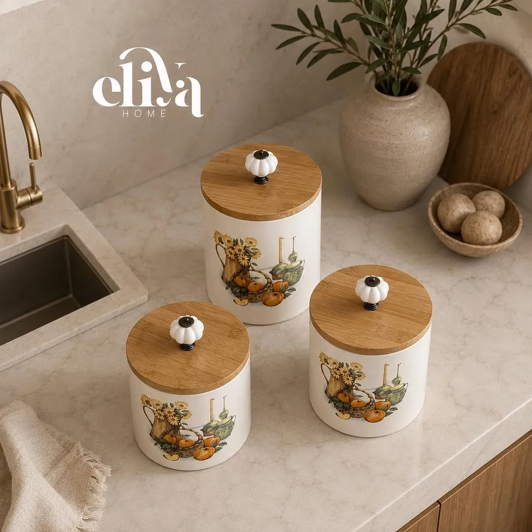 Trendy Triple Sugar Jar Set