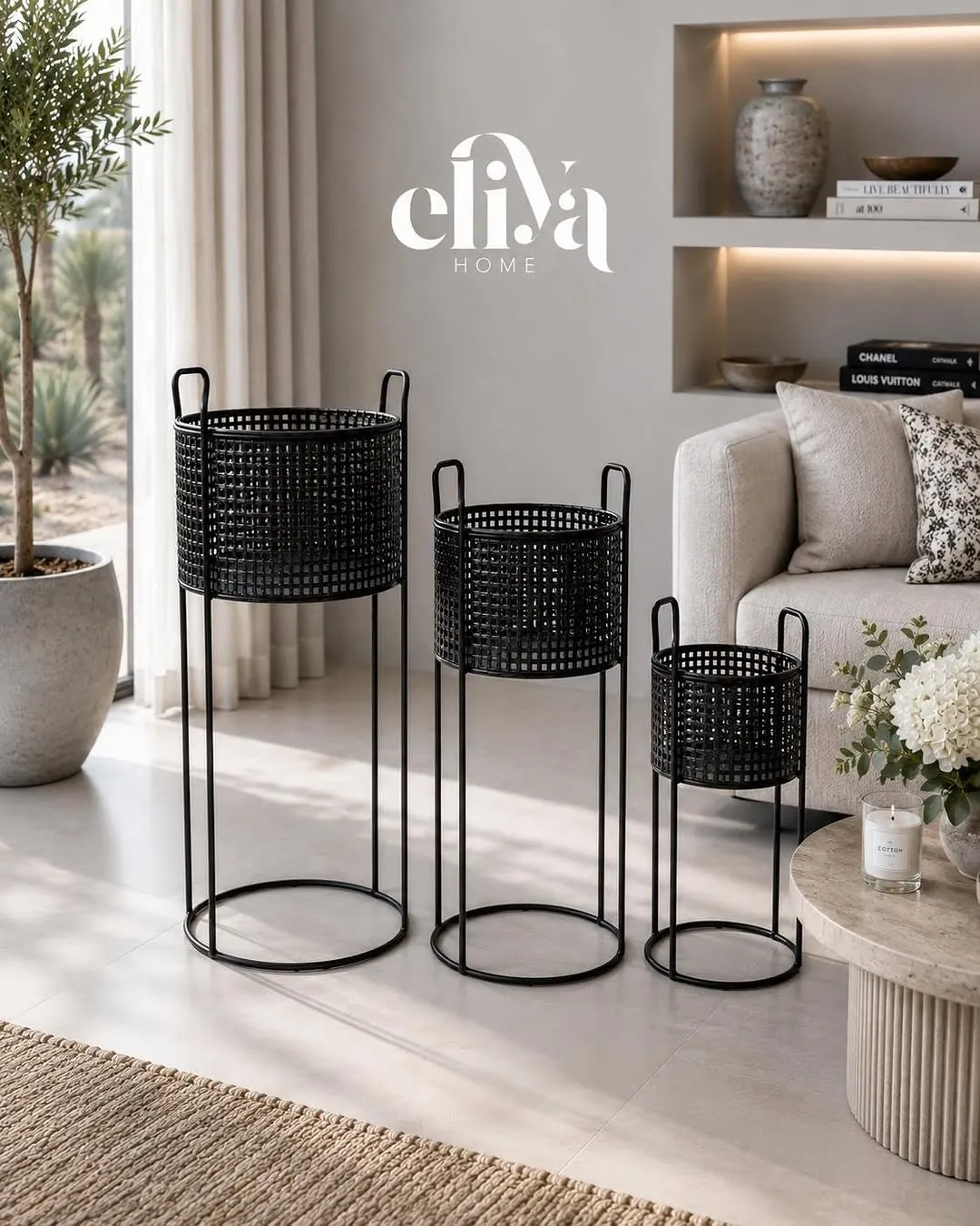Luxury Metal Cushion Set (3 Pieces)