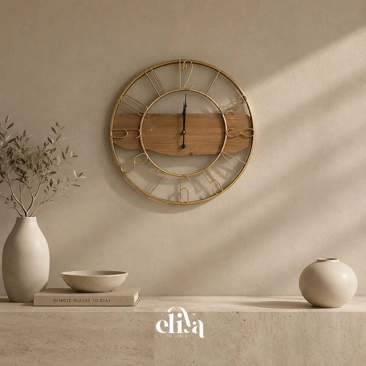 Wooden Wall Clock