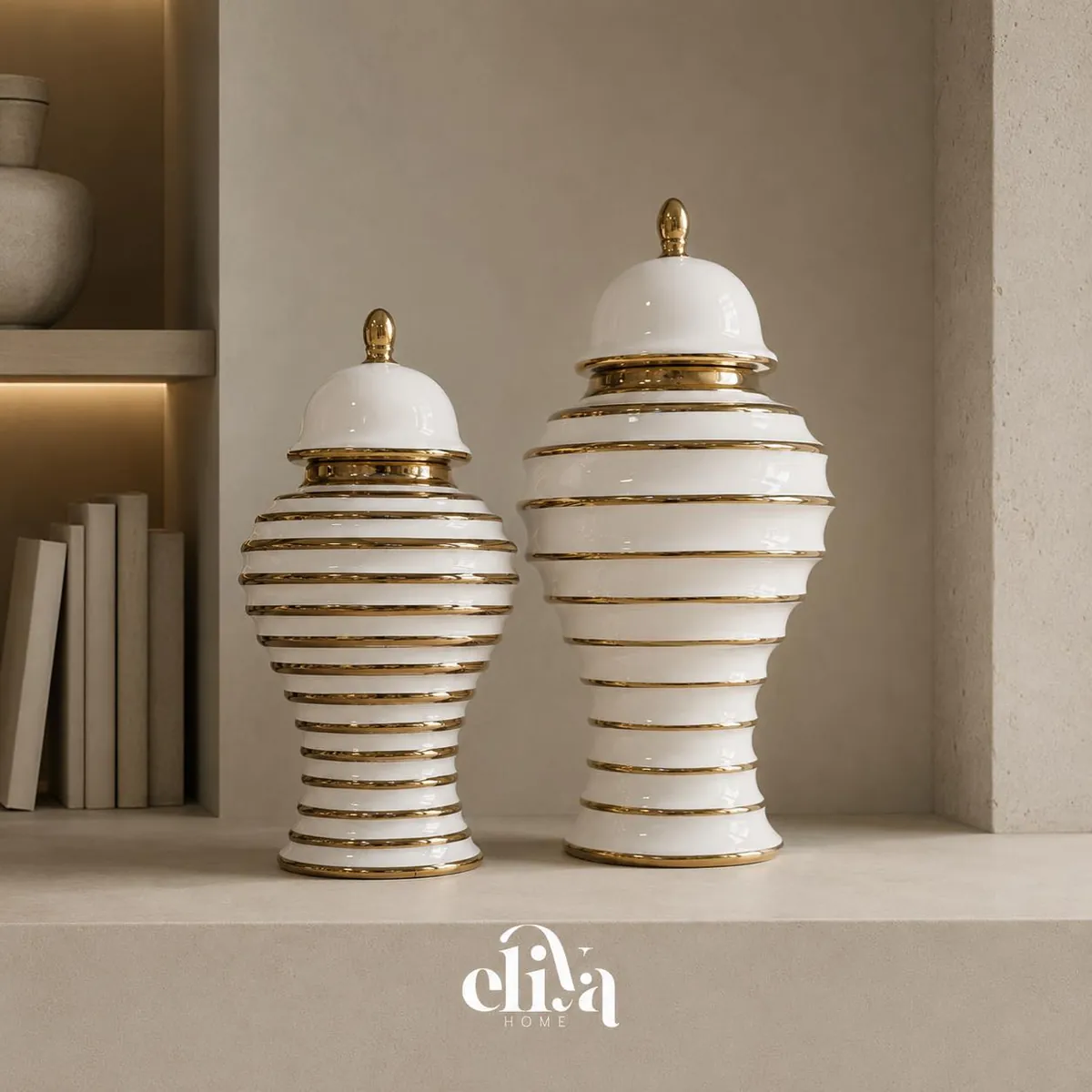 Luxury Porcelain Vase Set (2 Pieces)
