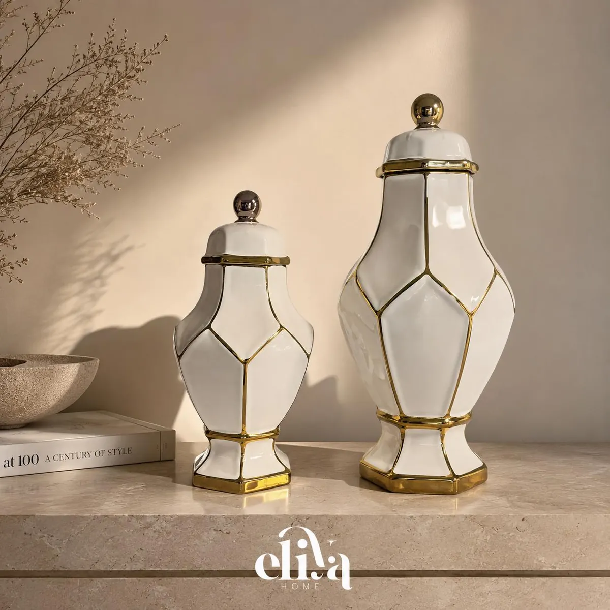 Luxury Porcelain Vase Set (2 Pieces)