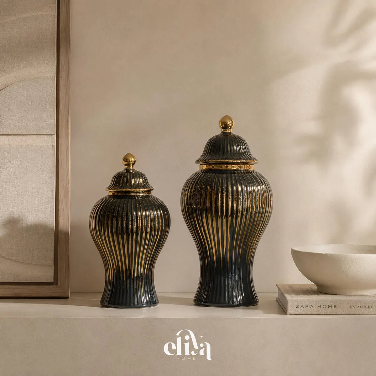 Luxury Porcelain Vase Set (2 Pieces)