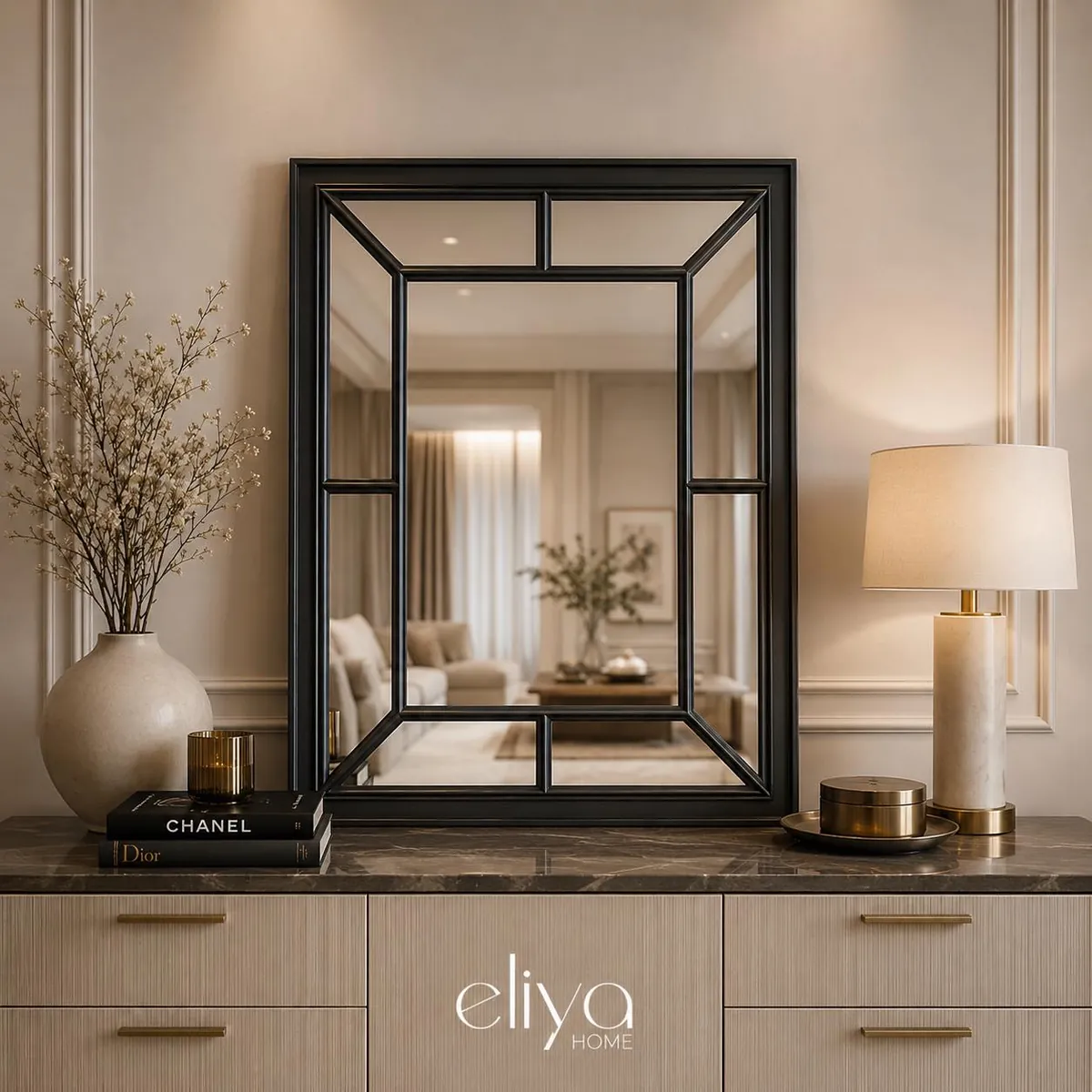 Arched Window-Style Decorative Mirror