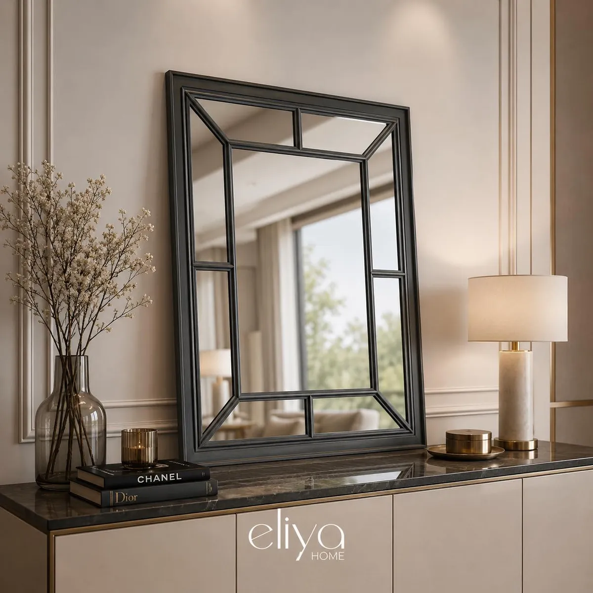 Arched Window-Style Decorative Mirror