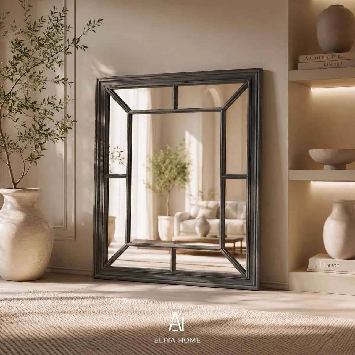 Arched Window-Style Decorative Mirror