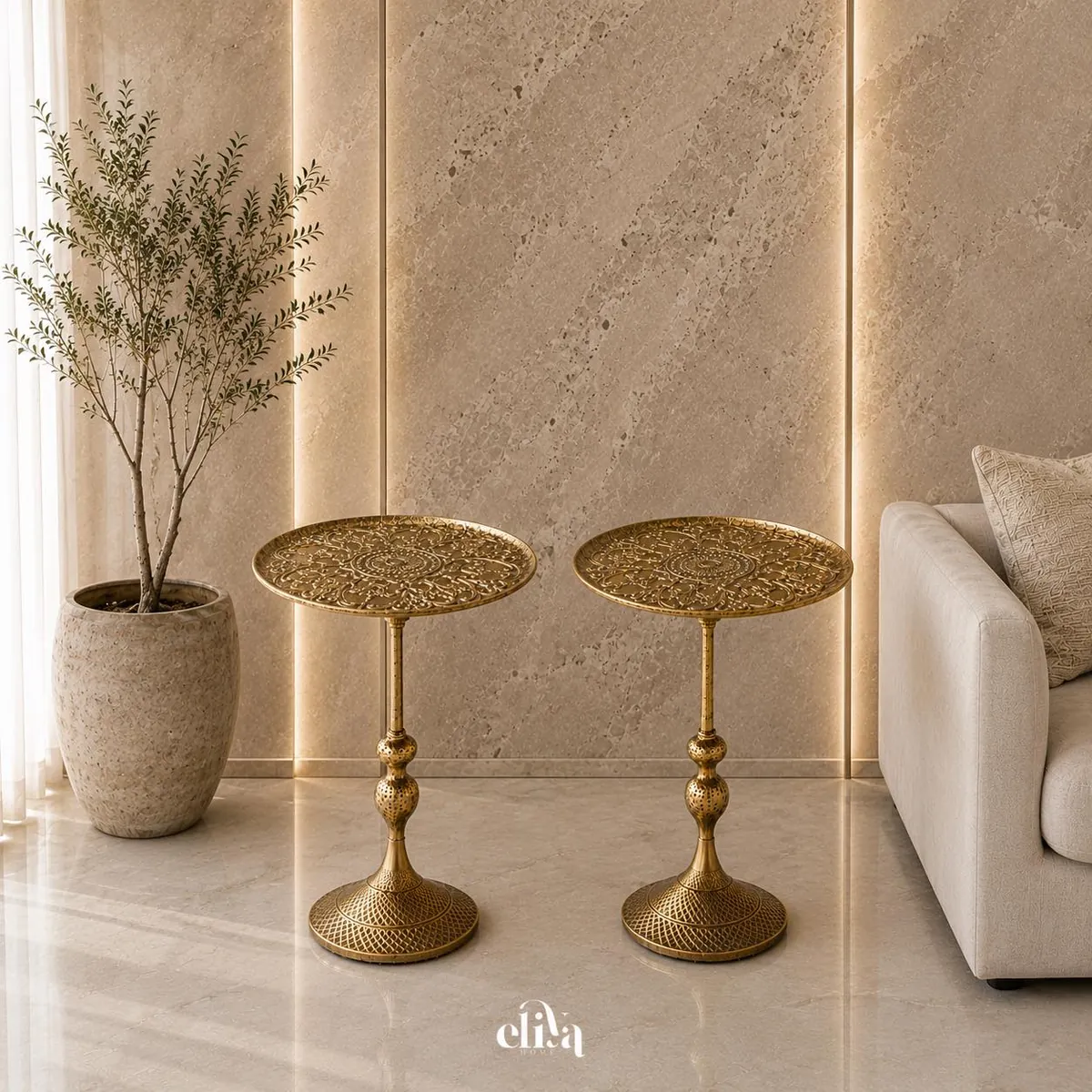 Reinforced Copper Table Set