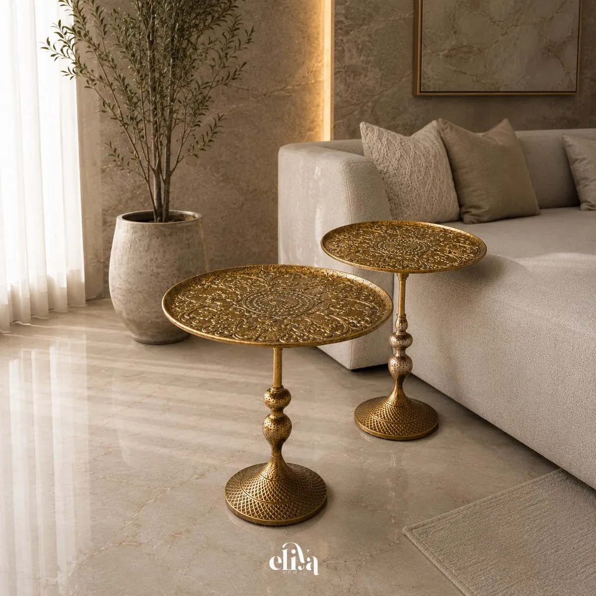Reinforced Copper Table Set