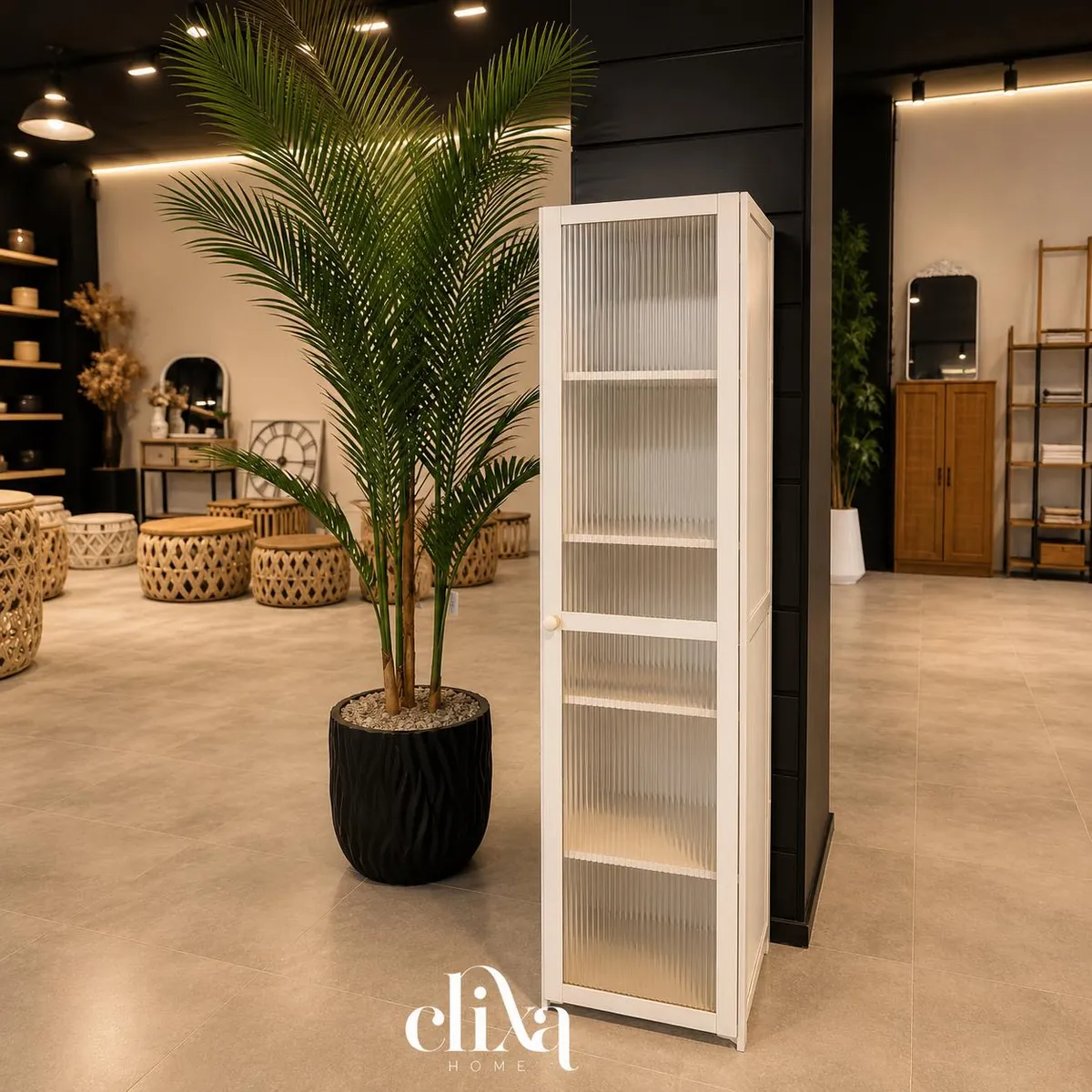 4-Tier Wooden Cabinet