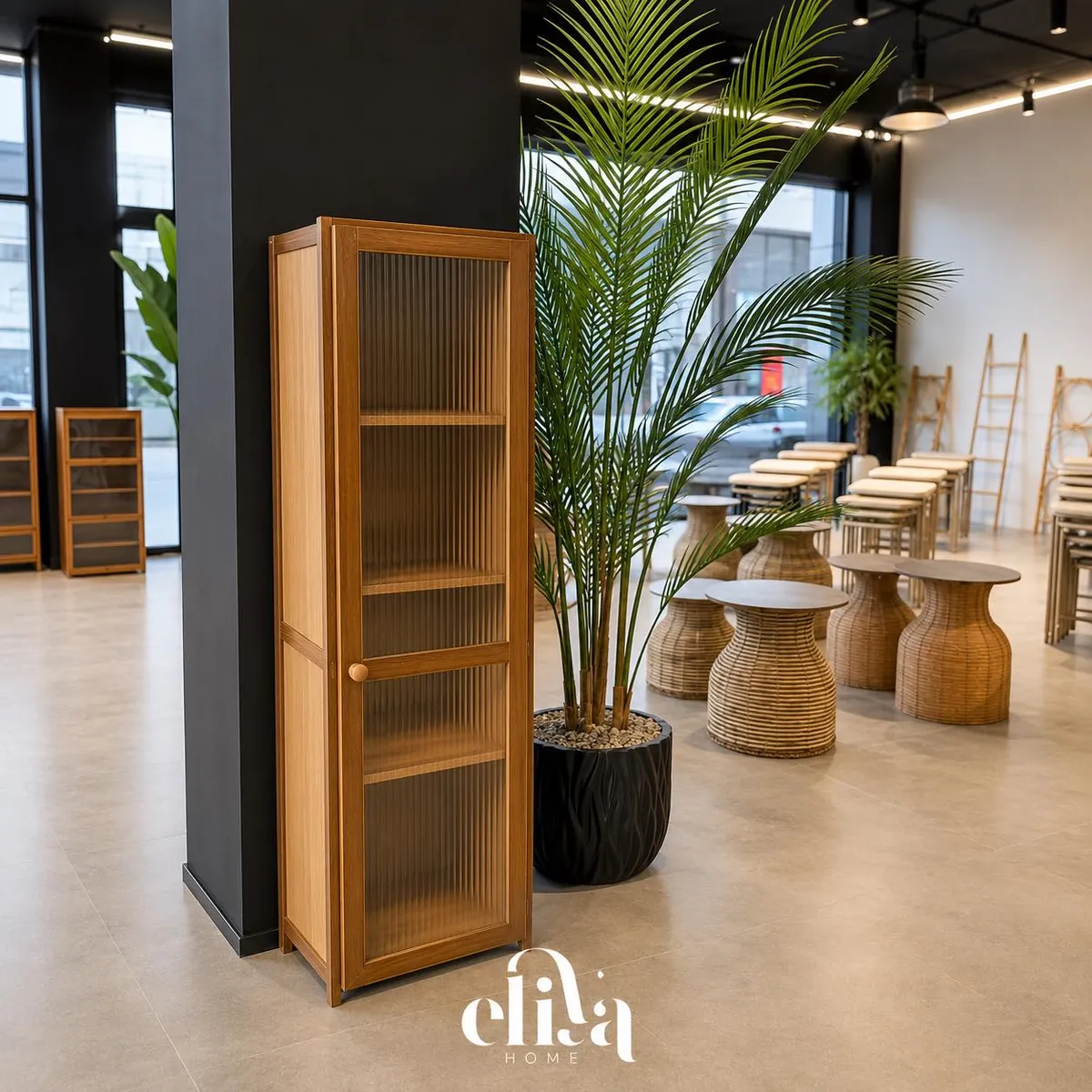 4-Tier Wooden Cabinet