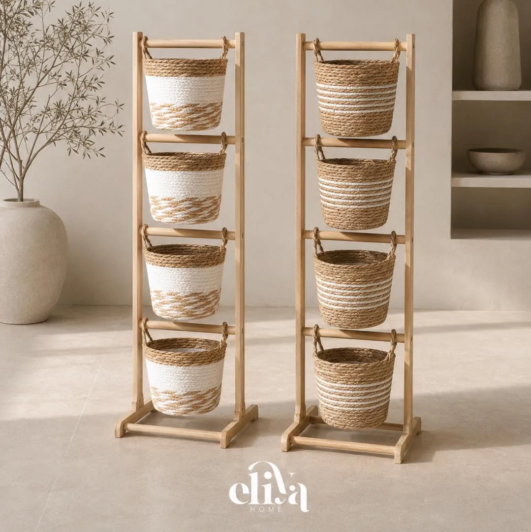 Wooden Vegetable Stand (4 Tiers)