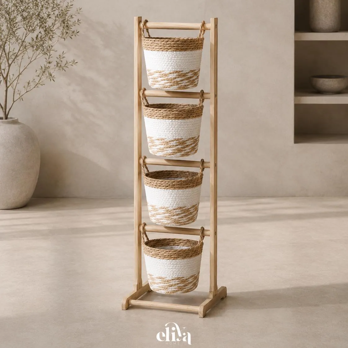 Wooden Vegetable Stand (4 Tiers)