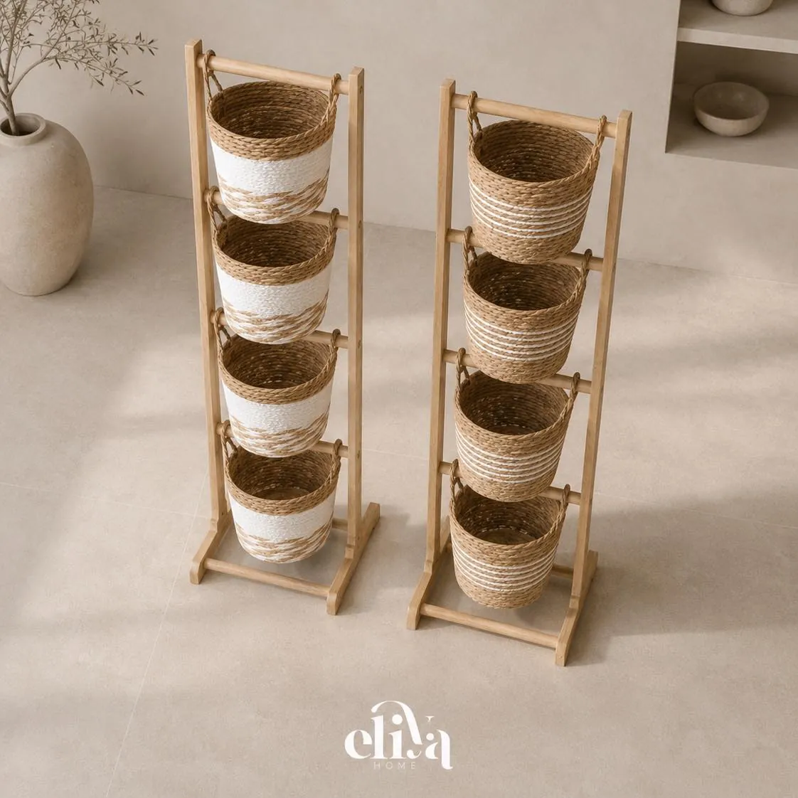 Wooden Vegetable Stand (4 Tiers)