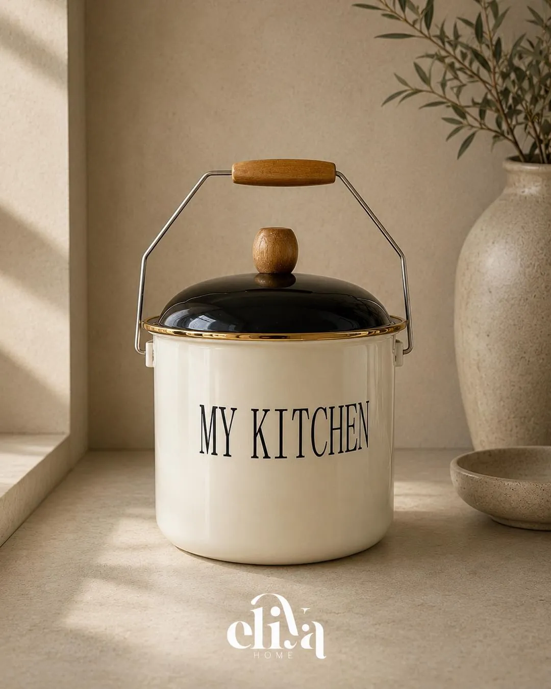 Ginkgo Metal Oil Holder (7L)