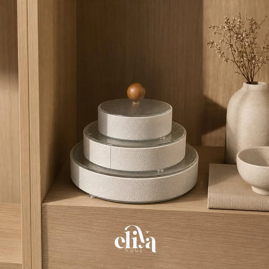 Three-Piece Metal Dessert Set