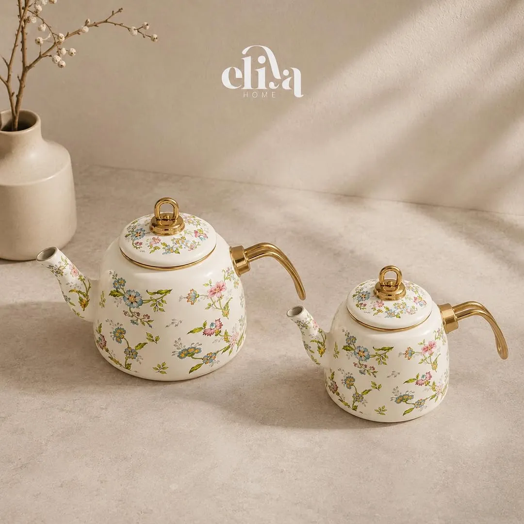 Ginko Metal Kettle and Teapot Set