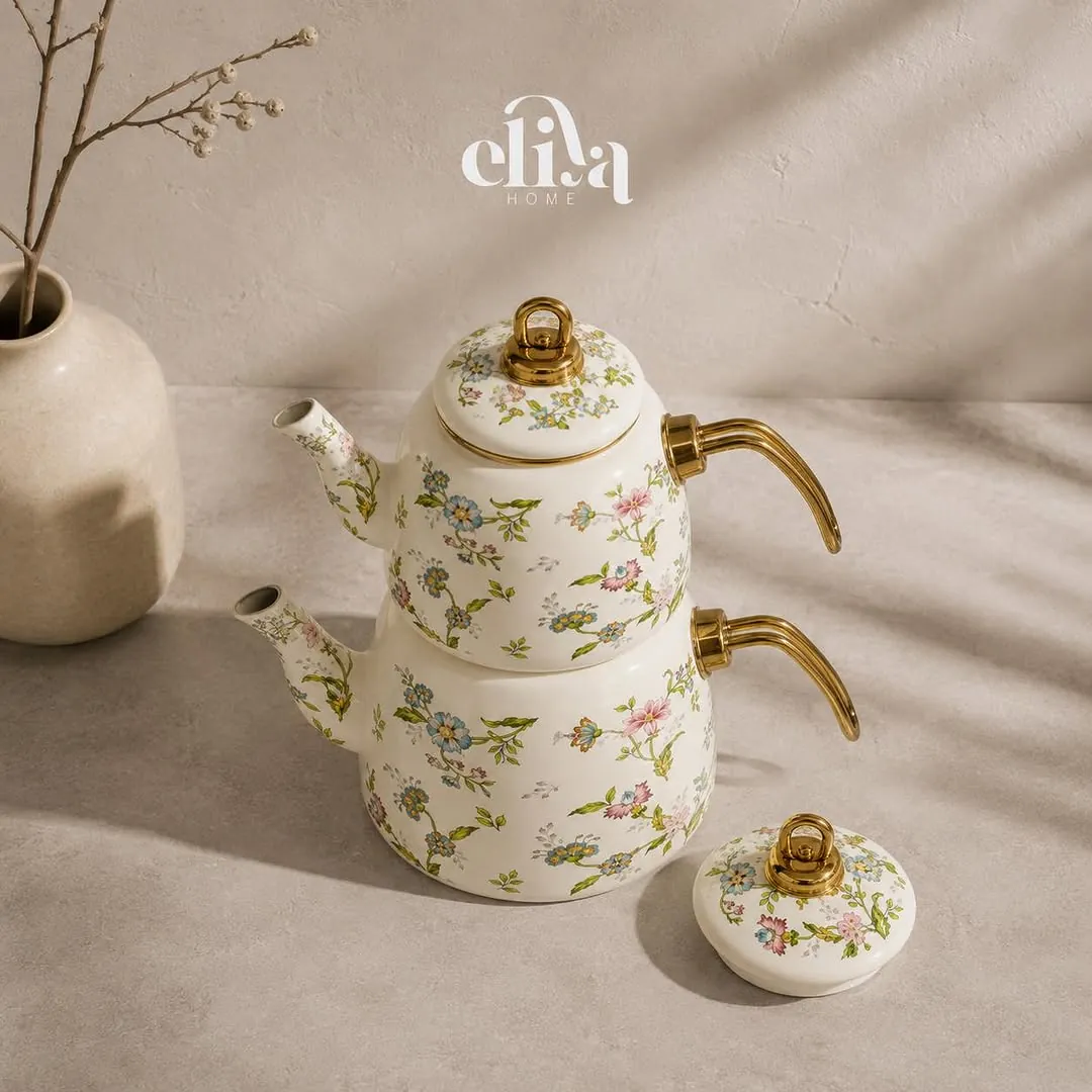Ginko Metal Kettle and Teapot Set