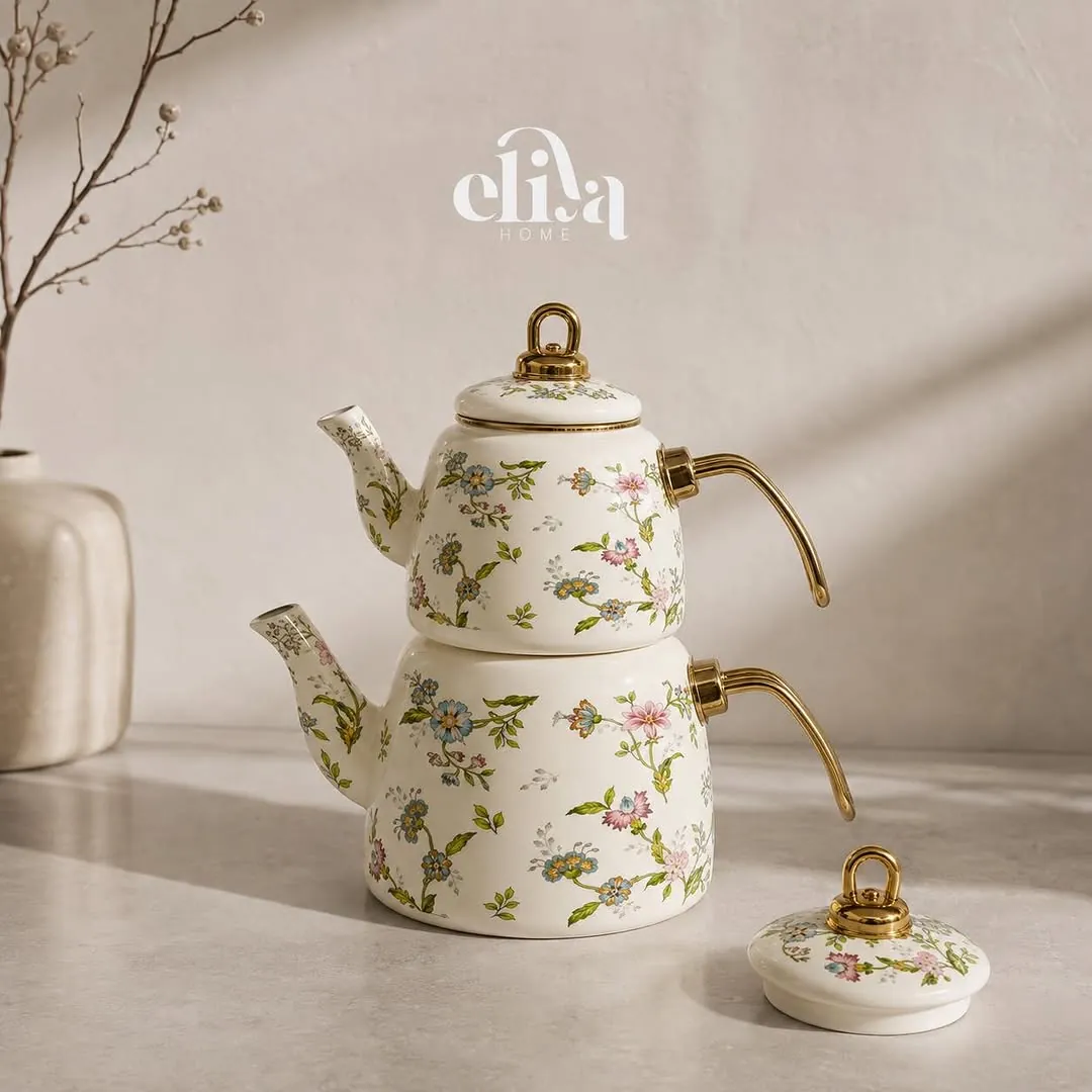 Ginko Metal Kettle and Teapot Set