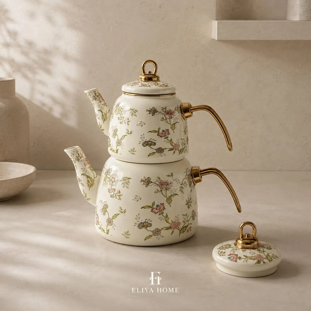 Ginko Metal Kettle and Teapot Set