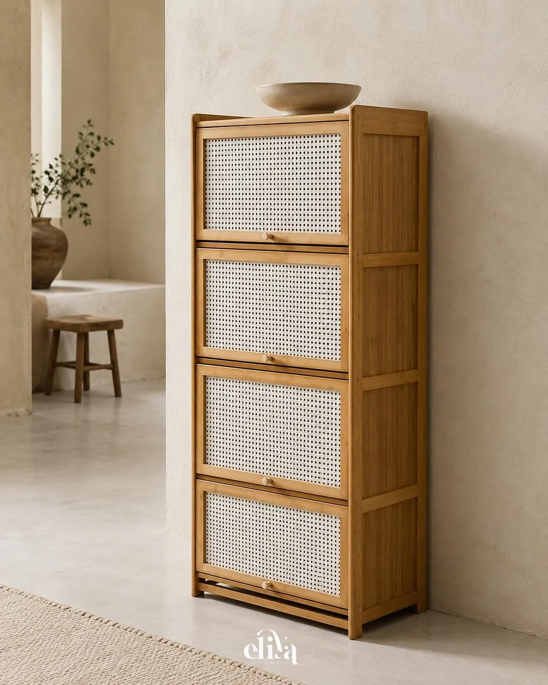 Bamboo Shoe Rack