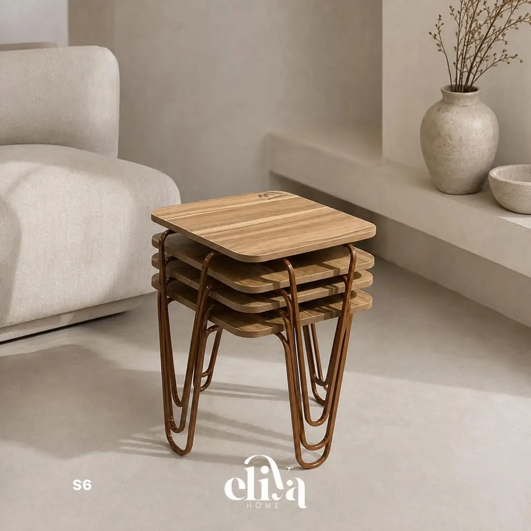 Square Luxury Nested Table Set (4 Pieces)