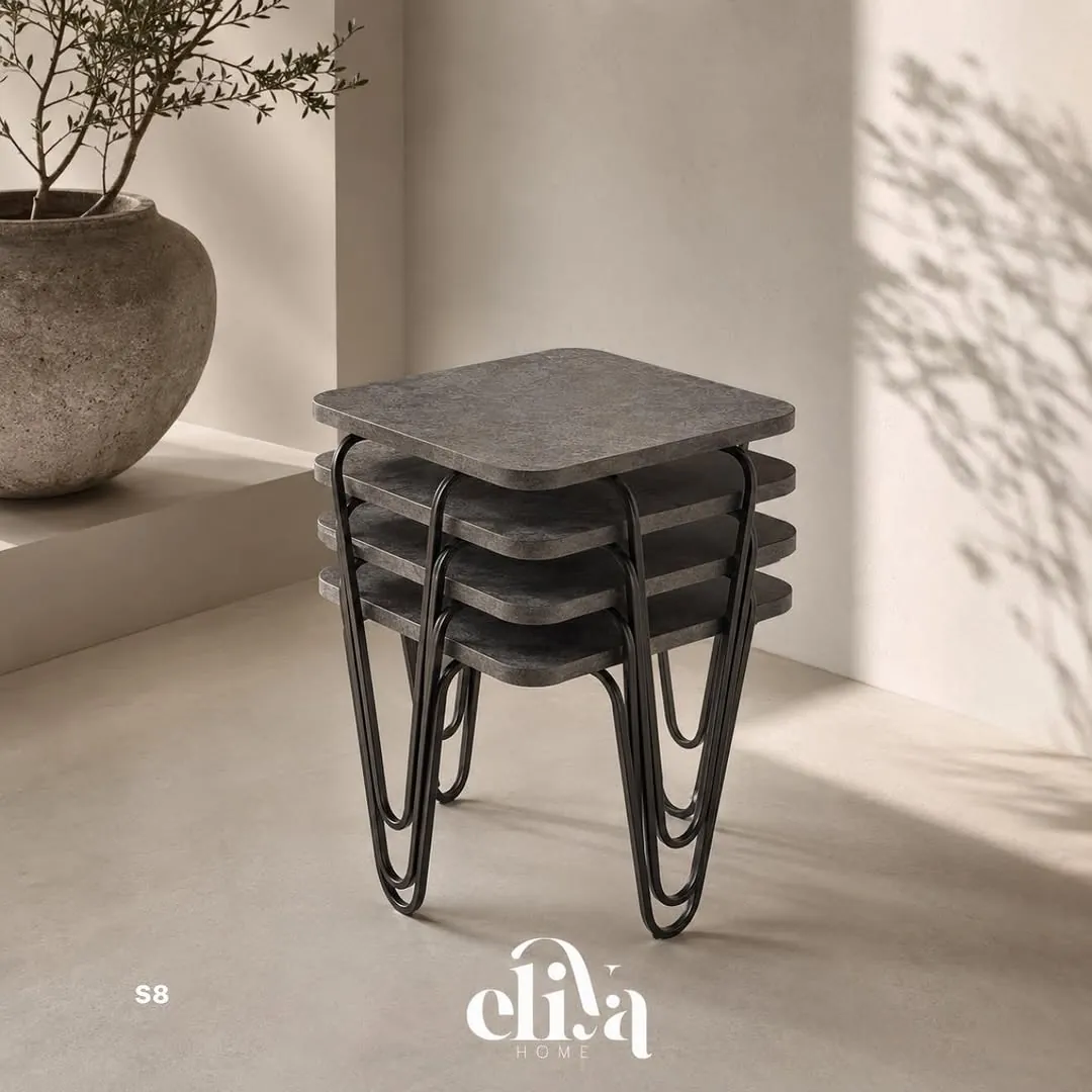 Square Luxury Nested Table Set (4 Pieces)