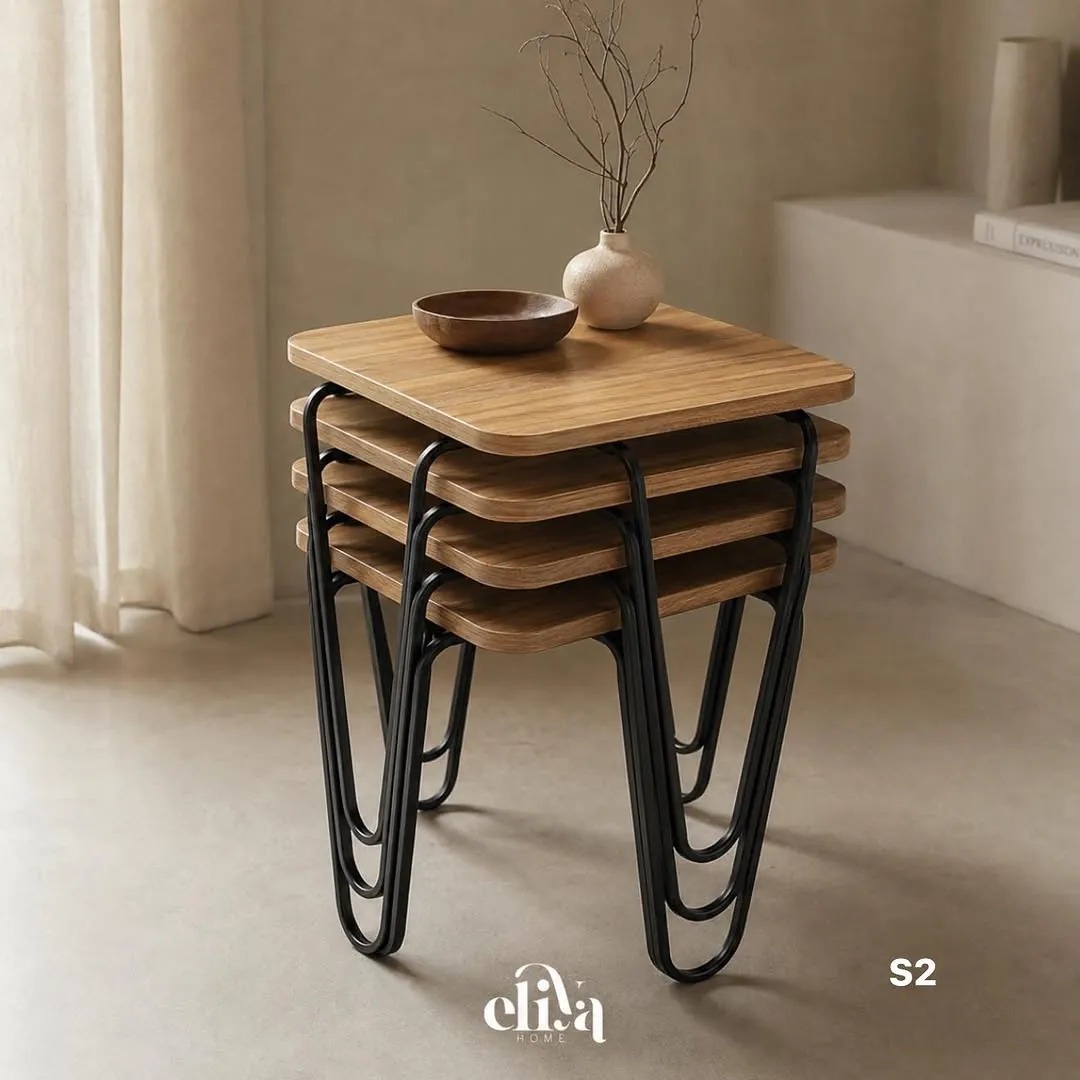 Square Luxury Nested Table Set (4 Pieces)