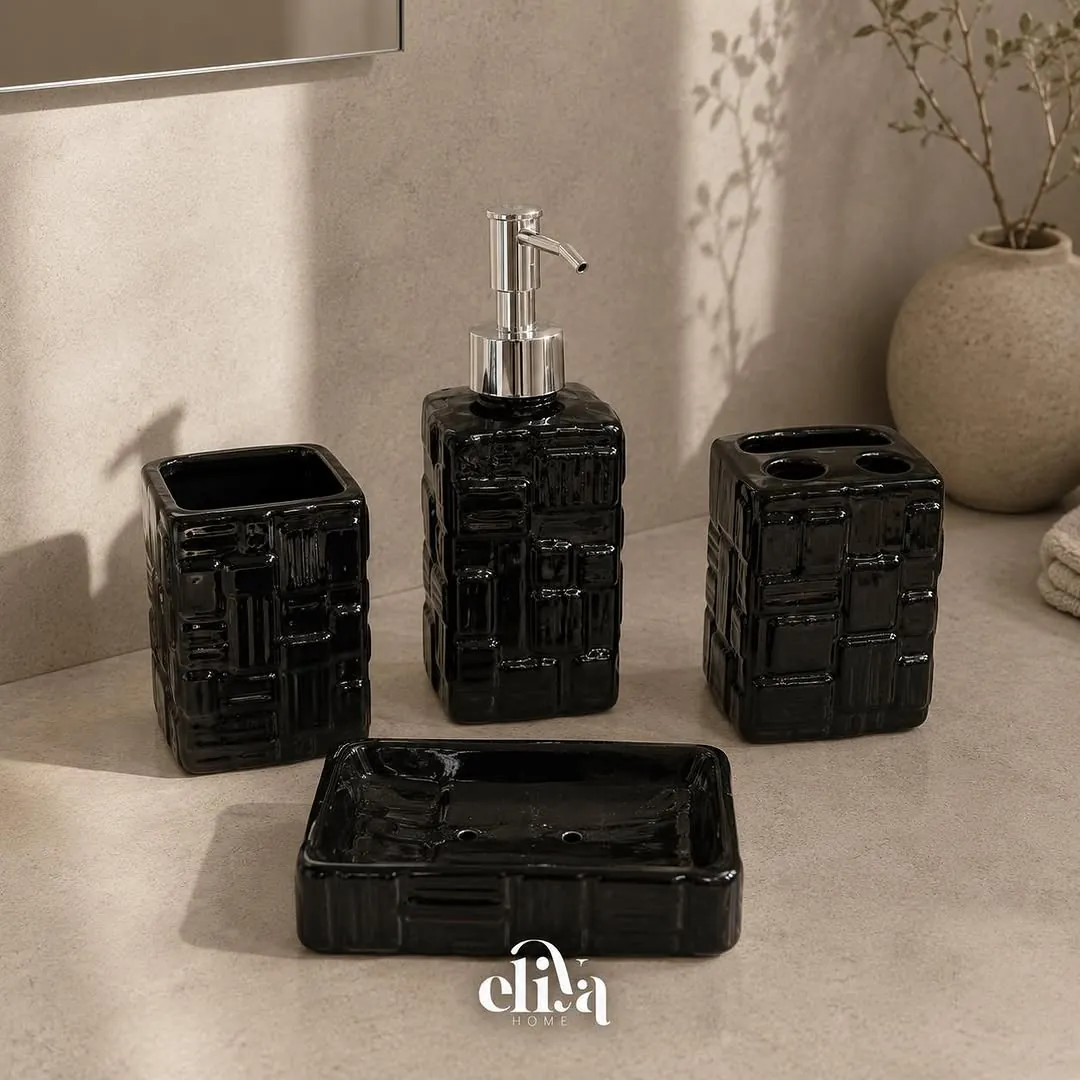 Elegant Marble Ceramic Set