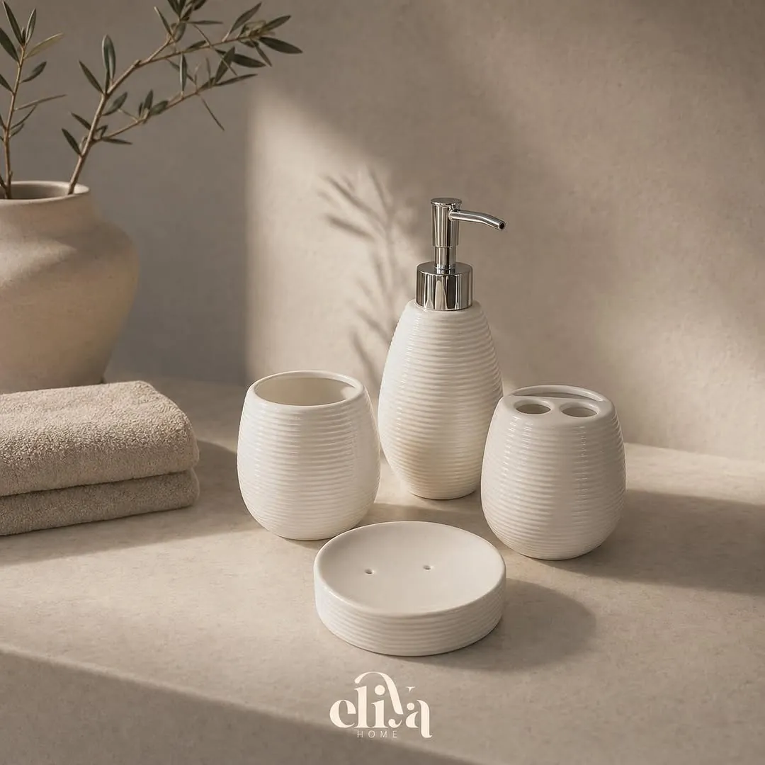 Elegant Marble Ceramic Set