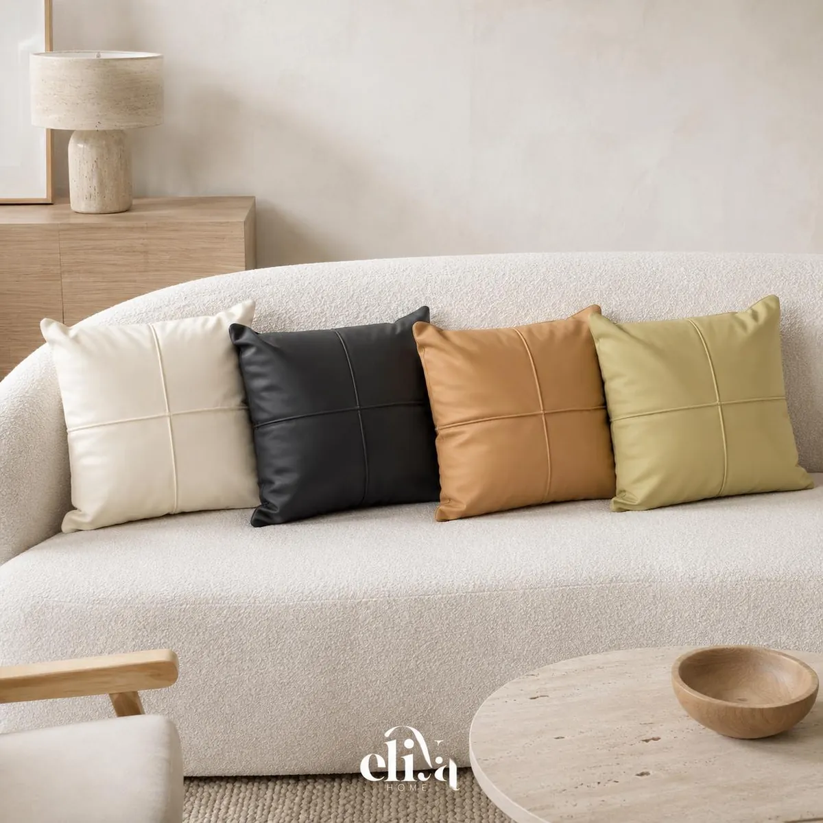 Decorative Leaf Design Pillows (Set of 6)