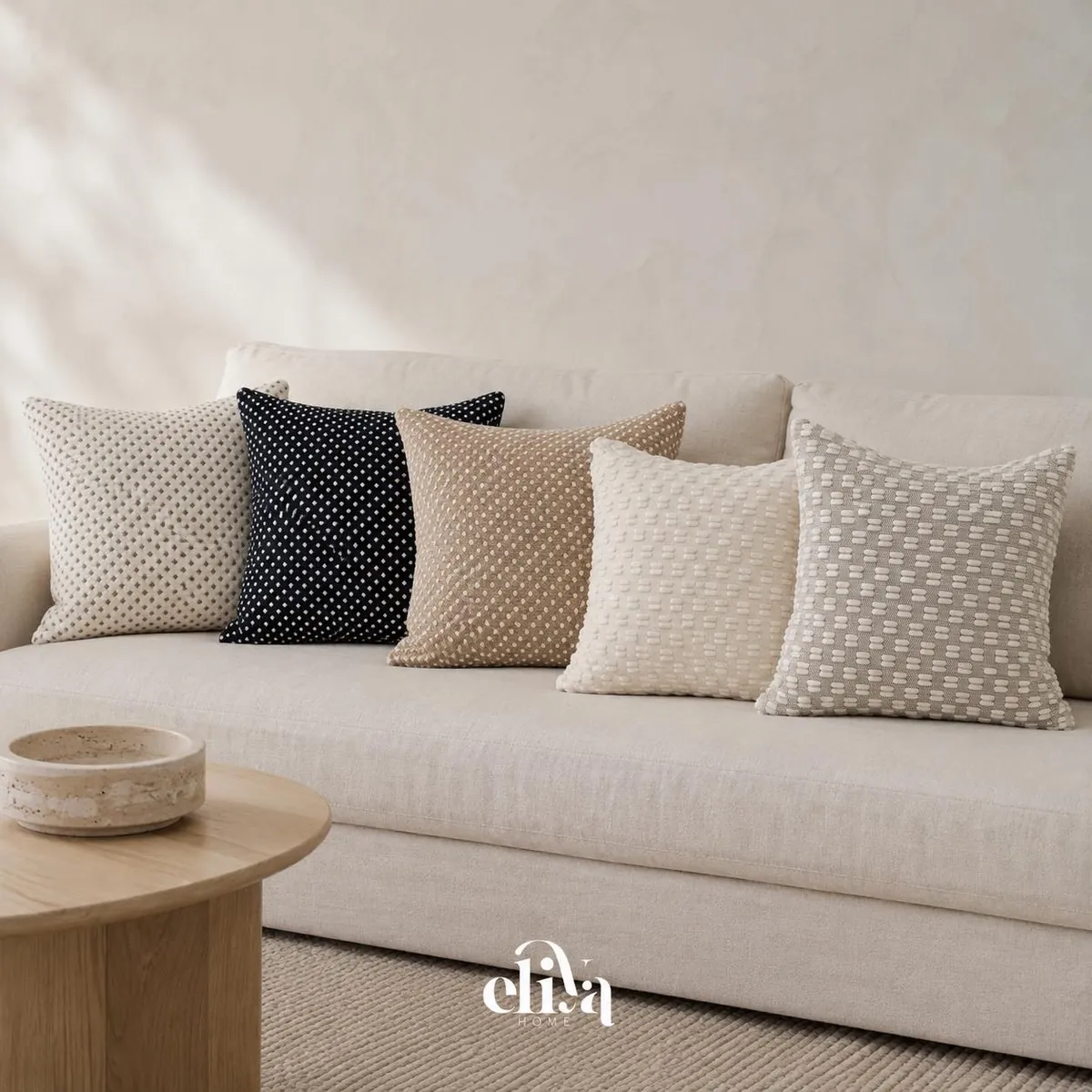 Decorative Leaf Design Pillows (Set of 6)