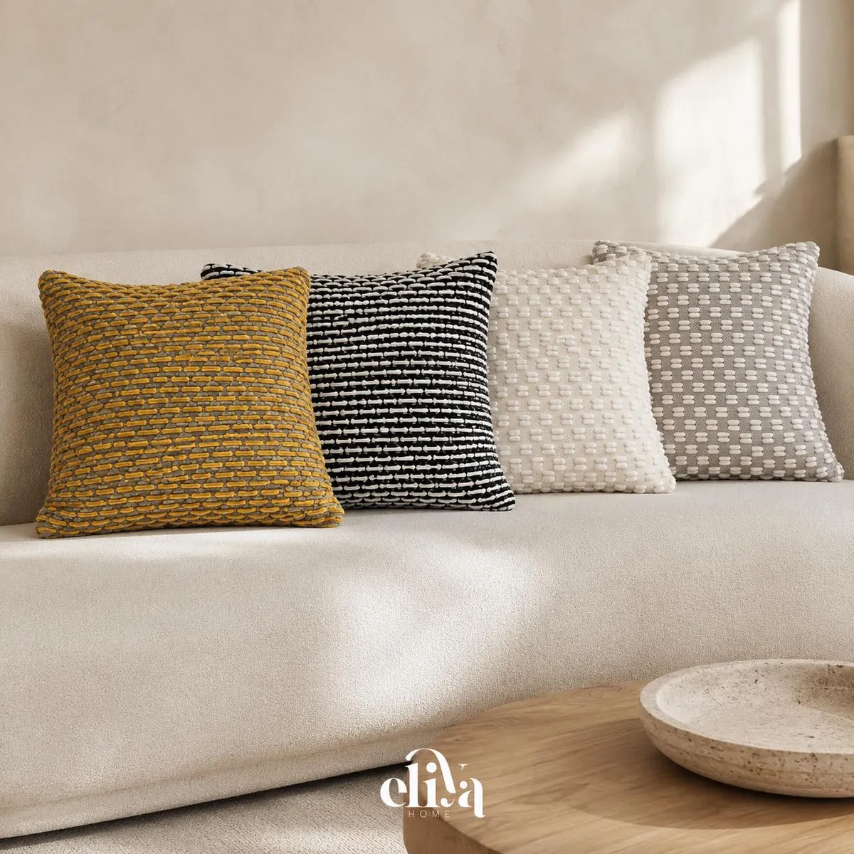 Decorative Leaf Design Pillows (Set of 6)