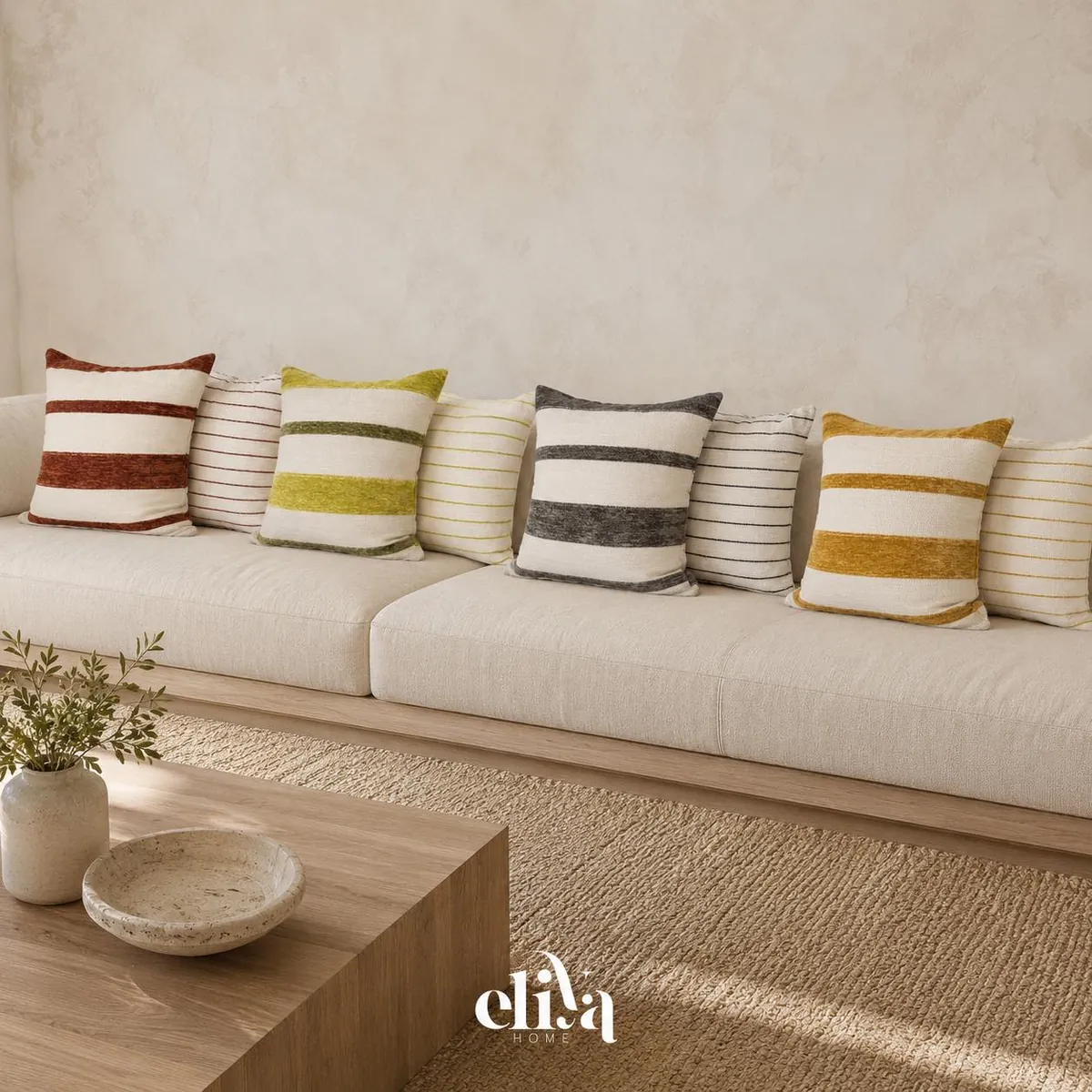 Decorative Leaf Design Pillows (Set of 6)