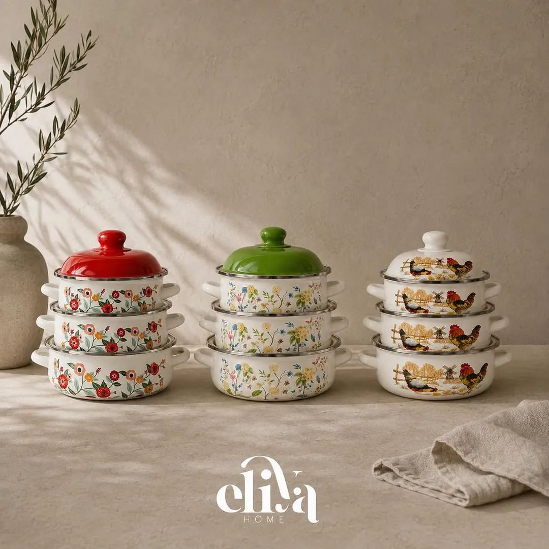 Ginko Metallic Pot Set (3 Pieces)