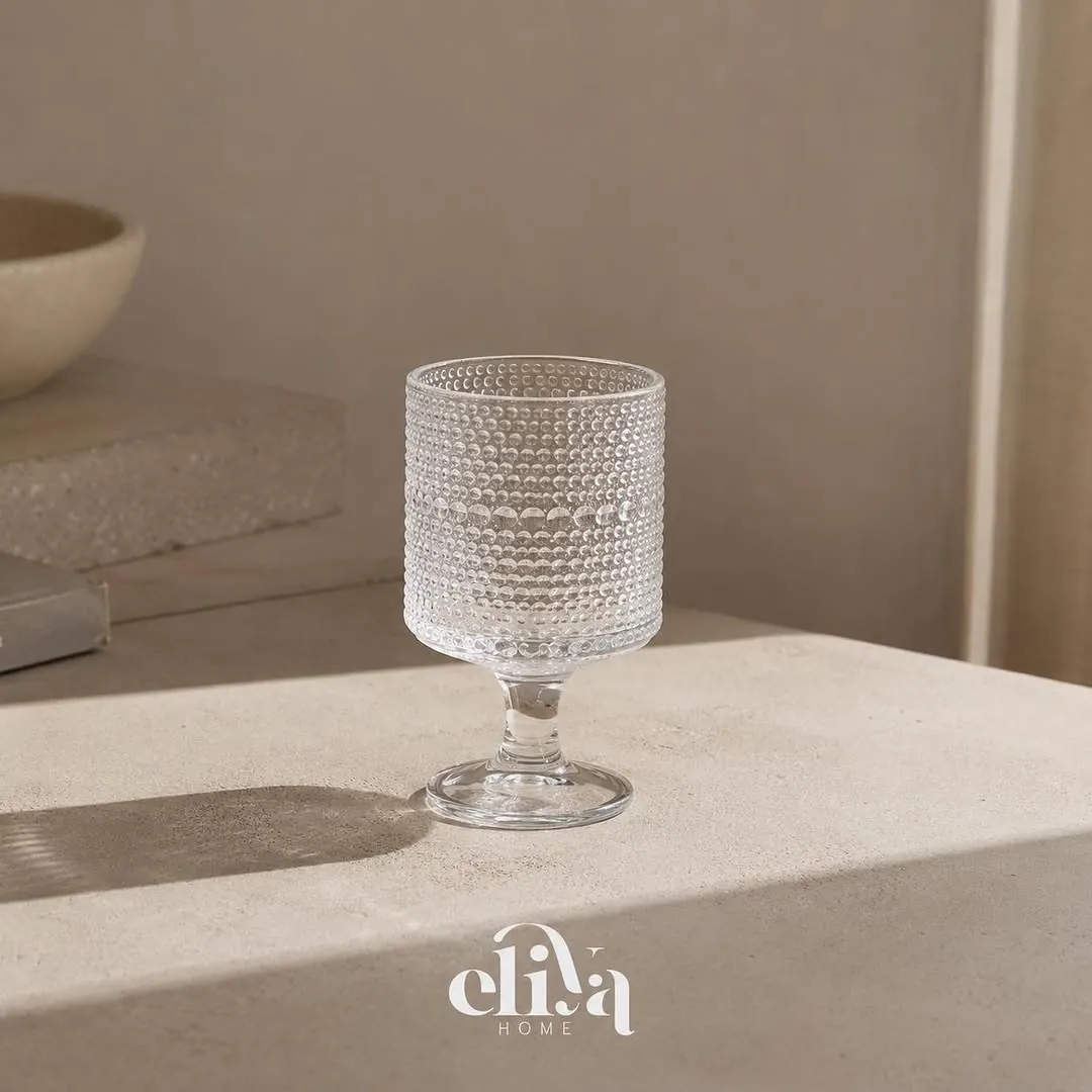Elegant Crystal Base Glass Set