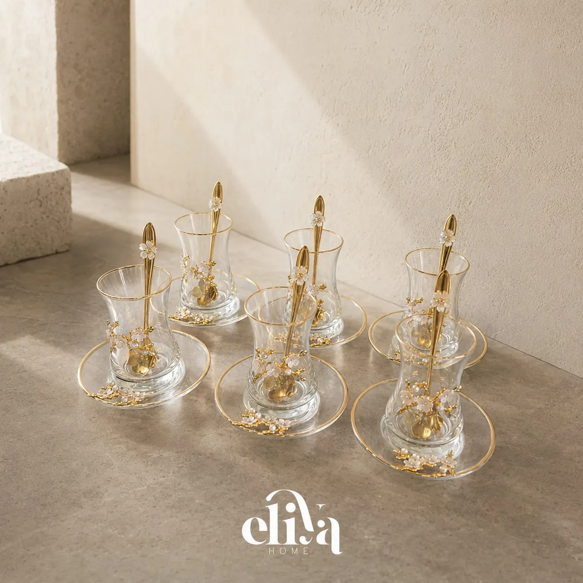 Elegant Tea Glass Set