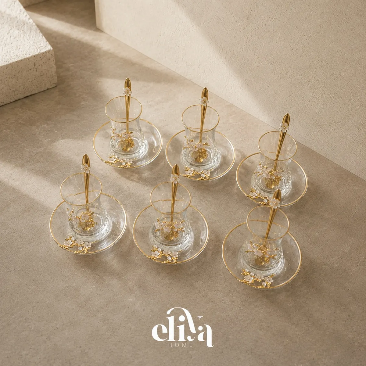 Elegant Tea Glass Set