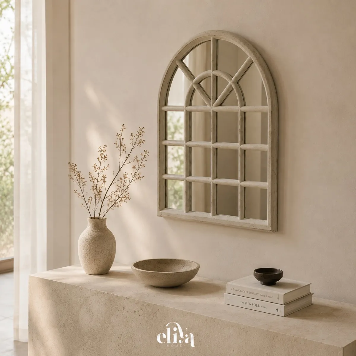 Arched Window-Shaped Mirror