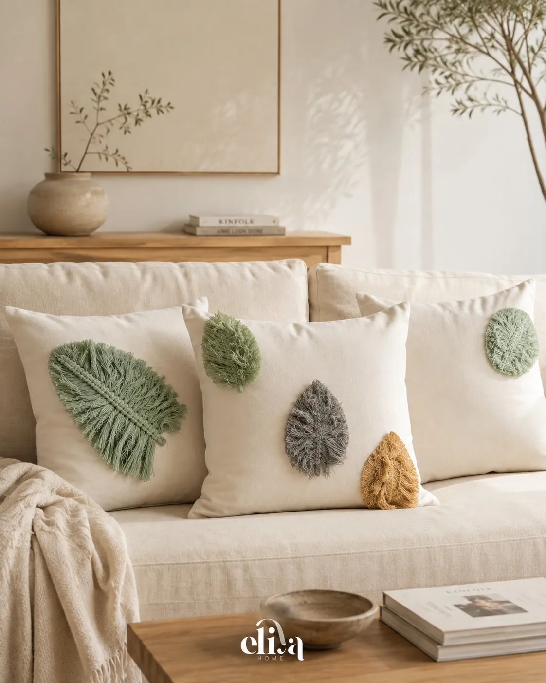 Leaf Design Decorative Pillows