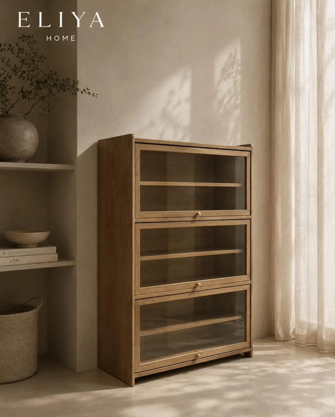 Elegant Wooden Shoe Cabinet