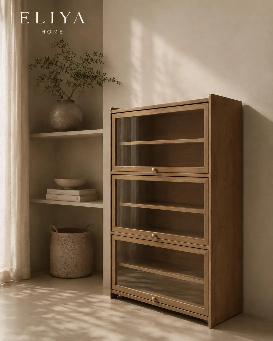 Elegant Wooden Shoe Cabinet