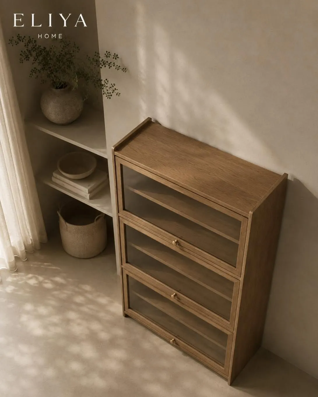 Elegant Wooden Shoe Cabinet