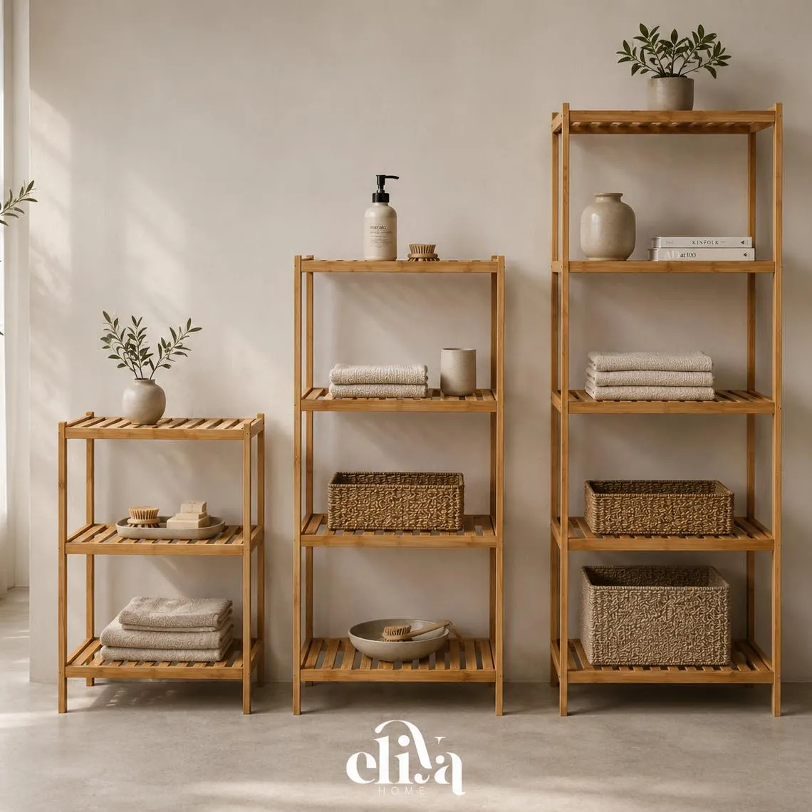 Bamboo Wood Shelves