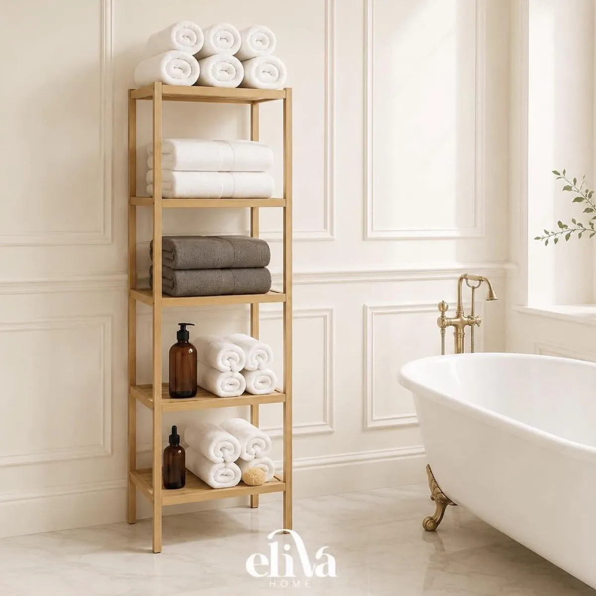 Bamboo Wood Shelves
