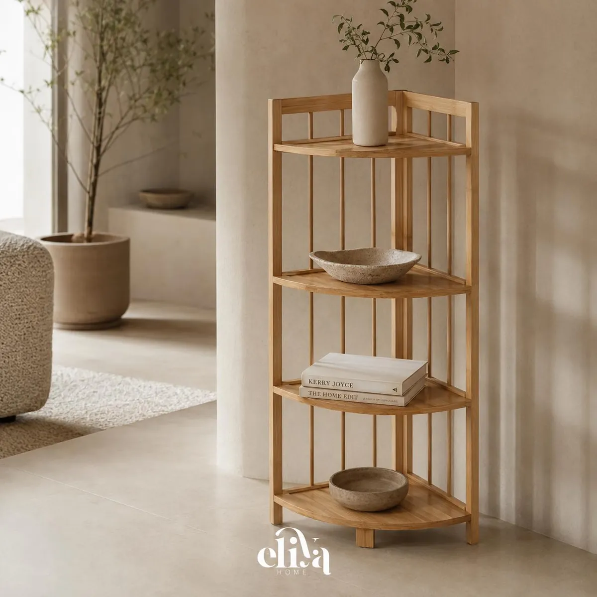 Bamboo Wood Shelves